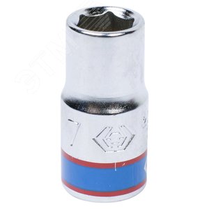 Головка торцевая стандартная шестигранная 1/4', 7 мм