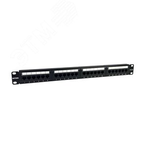 Патч-панель NTSS 24 UTP порта RJ45, cat.5е, 1U, Dual IDC, без органайзера