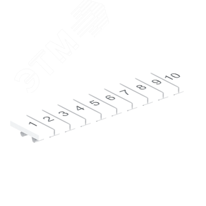 "Маркировка для клемм Ш=5 мм ""1-10"" (80 шт) OptiClip MC5/H/1-10"