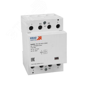 Контактор 230В AC 2НО 2НЗ 40А OptiDin MK-100-4022-230AC