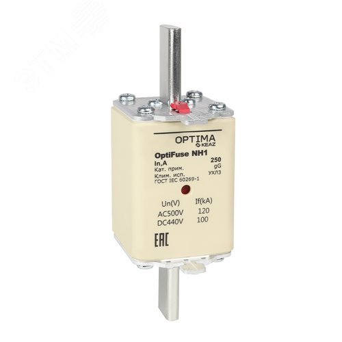 Вставка плавкая OptiFuse NH1-100-gG-УХЛ3