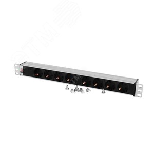 Блок розеток Rem-32 с индикатором 8 Schuko 32A 19' колодка