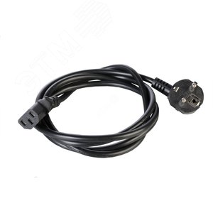 Шнур питания с заземлением IEC 60320 C13/Schuko 10А/250В (3x1) длина 3 м