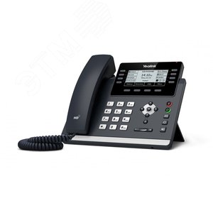 Телефон IP с поддержкой 12 SIP-аккаунтов, с 8 программируемыми кнопками, с поддержкой Poe, без блока питания