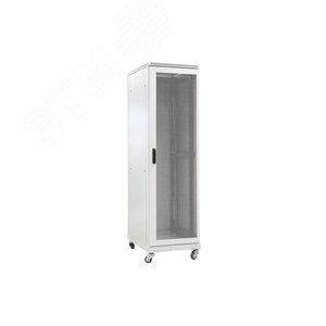 Шкаф телекоммуникационный напольный 18U 600x600 ШТ-НП-18U-600-600-П, передняя дверь перфорированная