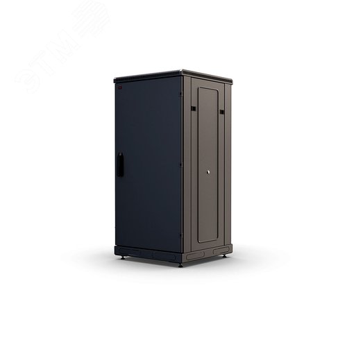 Шкаф телекоммуникационный напольный 24U 600x800 ШТ-НП-М-24U-600-800-М-Ч, передняя дверь металл, черный