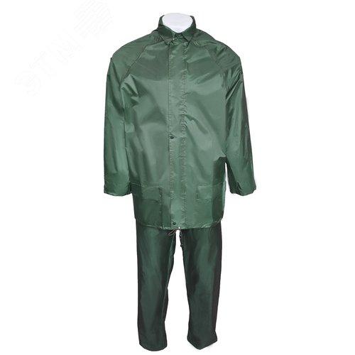 Костюм мужской влагозащитный арт. JS-01 цв. зелёный р. L 48-50 170-188