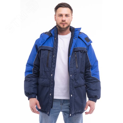 Куртка утеплённая мужская ВЕГА цв. т.синий васильковый 48-50 96-100/170-176