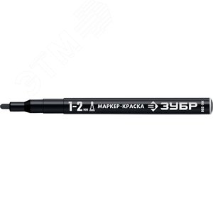 Маркер-краска Профессионал МК-200 круглый наконечник 1-2 мм черный