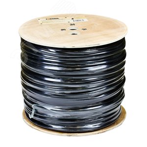 Кабель коаксиальный RG-6M CADENA (стальной трос 1.16 мм ) чёрный