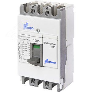 Выключатель автоматический ВА04-31 Про 3p 80 А Icu-10 kA (100C)