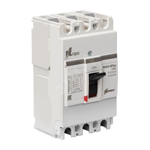 Выключатель автоматический ВА04-31 Про 3p 50 А Icu-10 kA (100C)