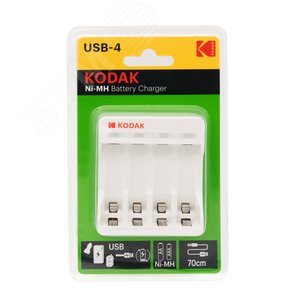 Зарядное устройство для аккумуляторов C8002B USB [K4AA/AAA] (6/24/1200)