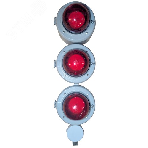 Указатель троллейный К-271C У2 (металл, с лампами LED, красный, светофор)