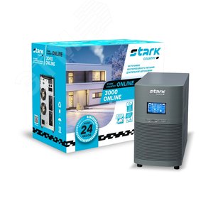 Источник бесперебойного питания Online 3000ВА Stark Country 3000 online (max зарядный ток 12А)