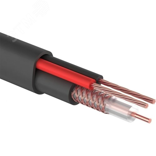 Кабель КВК-П-2 +2x0,75 мм2 (Cu/CCA) черный, 200 м