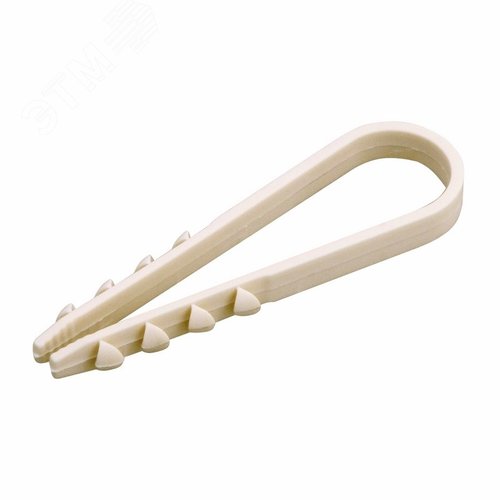 Дюбель-хомут 11-18мм, круглый, белый, 100 шт