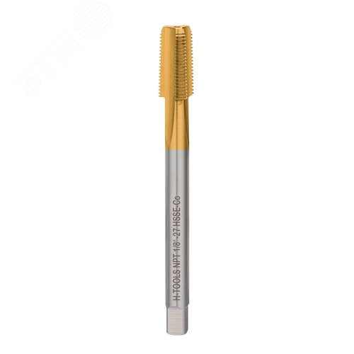 Метчик машинный конический NPT 1/8 -27 HSSE-TiN C/2-3P 60°