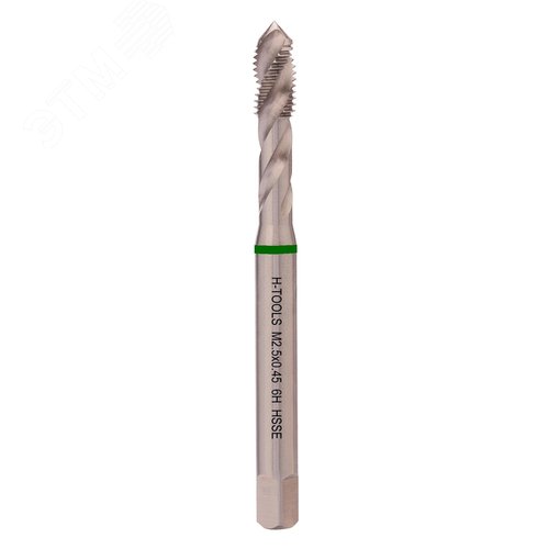Метчик винтовой машинный М2,5х0,45 DIN371 6h HSSE