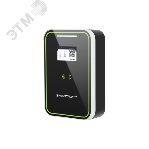 Зарядная станция для электромобиля SMARTWATT EVC, 22 кВт, бытовая, переменный ток, 3 фазы 380 В 32 А, кабель 5 метров TPU Type2, IP54