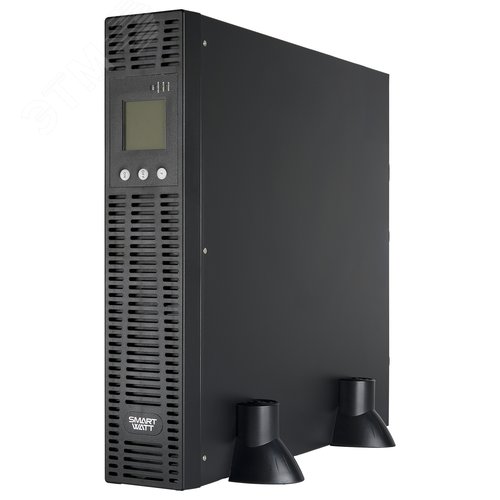 Источник бесперебойного питания SMARTWATT UPS SECURE IEC 2kVA L, онлайн, мощность 2000/1800 ВА/Вт, стоечный/напольный, LCD дисплей, IEC13 - 6 шт., подключение внешних АКБ