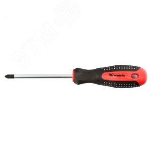 Отвертка Fusion, PZ2x100мм, CrV, 3к рукоятка  anti slip