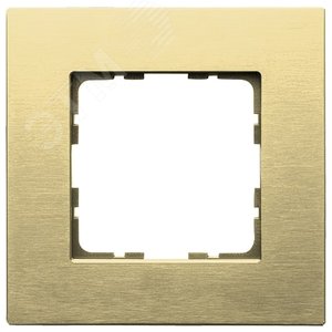 Рамка 1-постовая, алюминий Champagne Gold