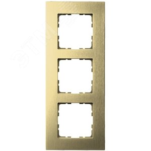 Рамка 3-постовая, алюминий Champagne Gold
