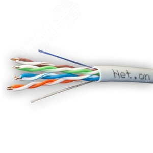 Витая пара U/UTP кат 5e 4х2хAWG24 IN CCA Net.on 100м