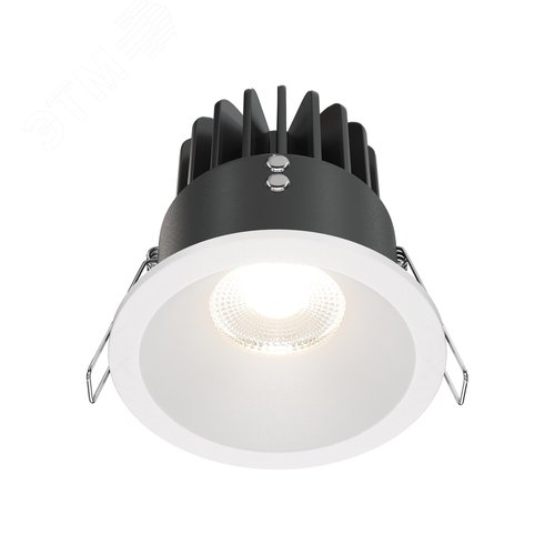 Светильник встраиваемый LED Zoom 4000K 1x12Вт 60 град IP65 белый круглый
