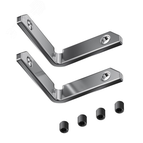 Комплект уголков вертикальных (2соединителя + 4 винта) для профиля