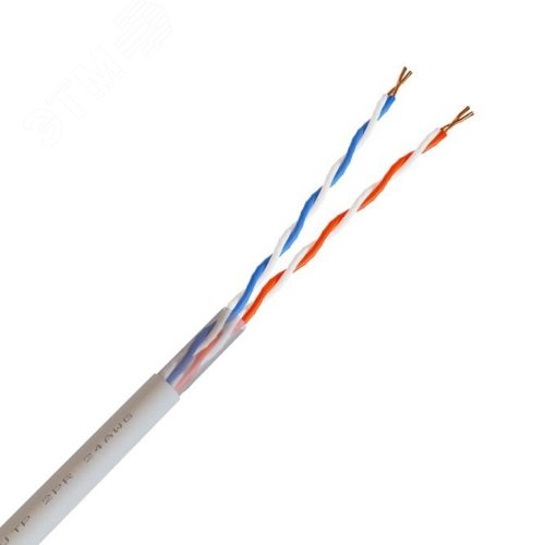 Кабель ОМЕДНЕННЫЙ NL-CCA UTP 2PR 24 AWG CAT5 305м ВНУТРЕННИЙ