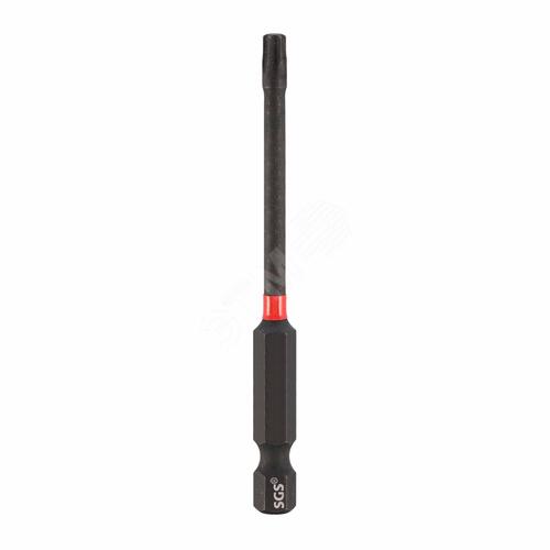 Бита T15 х90мм TORX Impact(ударная) S2 1шт SGS 6390-T15-IB