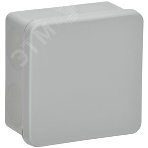 Коробка расп. КМ42435 о/п 80х80х40мм IP67 8 вв. серая