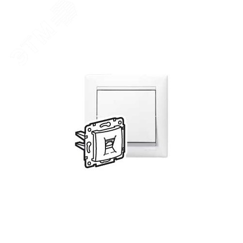 Розетка телефонная двойная RJ11 белый VALENA DIY