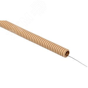 ELASTA Труба гофрированная ПВХ d=16мм с зондом сосна (25м) IEK