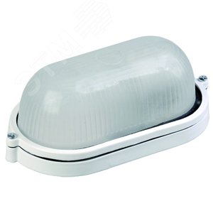 Светильник НПП1401 белый/овал 60 Вт IP54