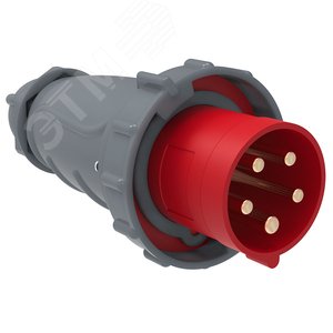 MAGNUM Вилка переносная ССИ-035 63А 6ч 380В 3P+PE+N IP67 IEK
