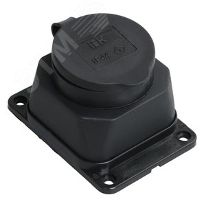 Розетка кабельная наружной установки IP44 16A 2P+E каучук ОМЕГА