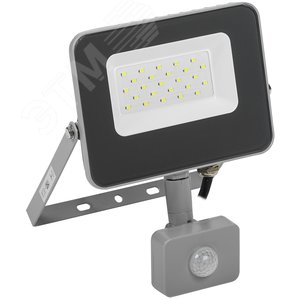 Прожектор СДО 07-20Д светодиодный серый с ДД IP54