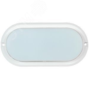 Светильник светодиодный ДПО 4012 12 Вт IP54 4000K овал белый пластик