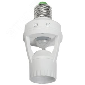 Датчик движения ДД 045 белый E27 60 Вт 360 градусов 6м IP20