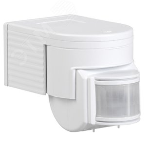 Датчик движения ДД 012 белый, максимальная нагрузка 1100 Вт, угол обзора 180 градусов, дальность 12м, IP44