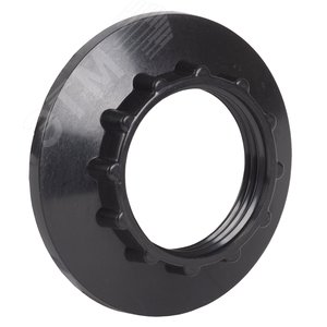 Кольцо абажурное КП14-К01 к патрону Е14 пластик черный (индивидуальный пакет)