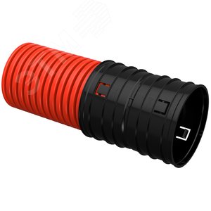 Труба гофрированная двустенная ПНД d=160мм красная (35м) IEK