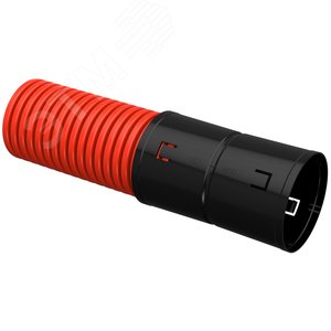 Труба гофрированная двустенная ПНД d=110мм красная (100м) IEK