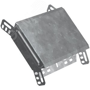 Поворот на 45 градусов вертикальный внешний 80х100 горячеоцинкованный