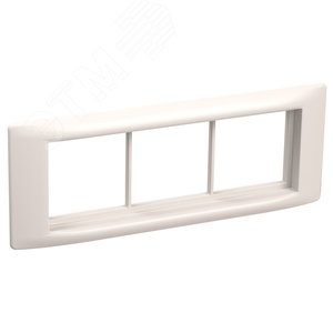 Рамка и суппорт для кабель-канала на 6 модулей 60мм Праймер