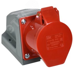 Розетка стационарная ССИ-115 16А 6ч 380В 3P+PE+N IP44 IEK