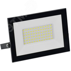 Прожектор светодиодный СДО 001-70 6500К IP65 черный GENERICA